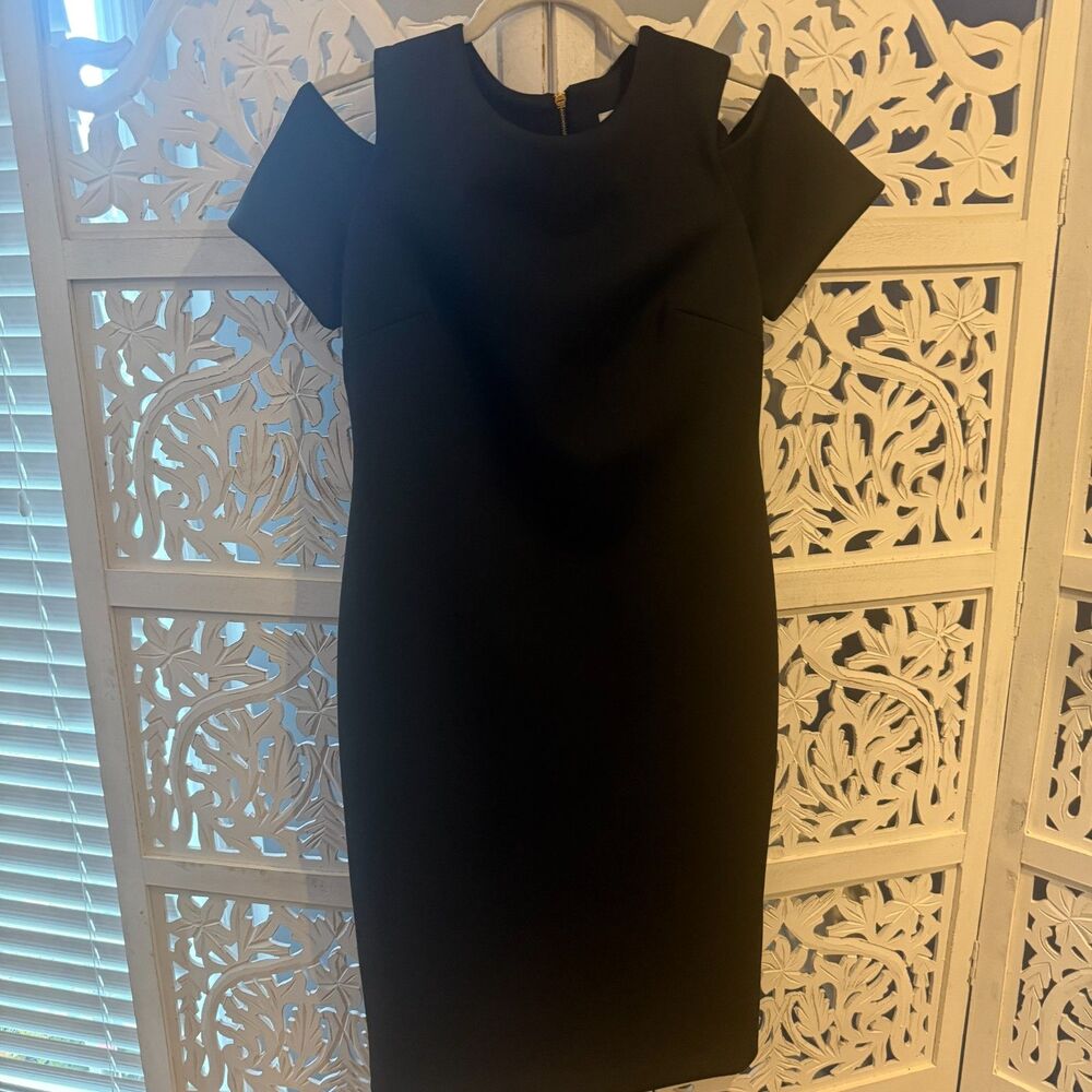 Black Calvin Klein Cold Shoulder Dress Size 8  and size 6 available